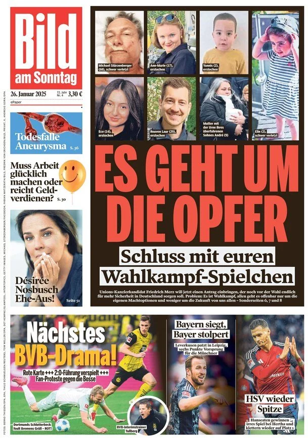 anteprima della prima pagina di bild del 02/02/2025