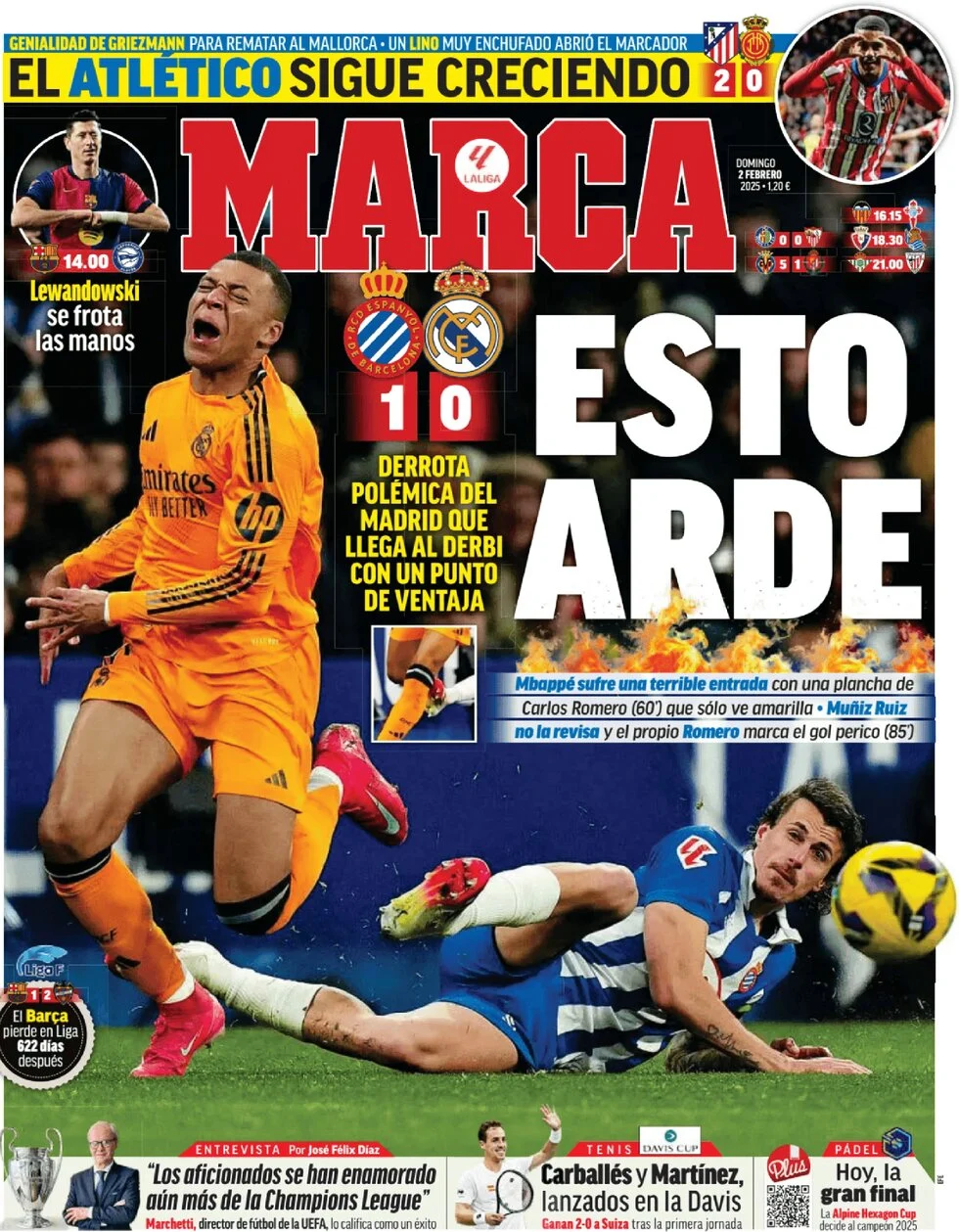 anteprima della prima pagina di marca del 02/02/2025