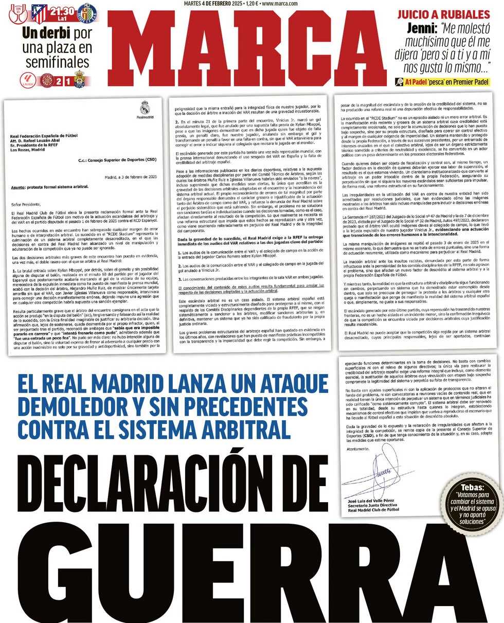 anteprima della prima pagina di marca del 03/02/2025