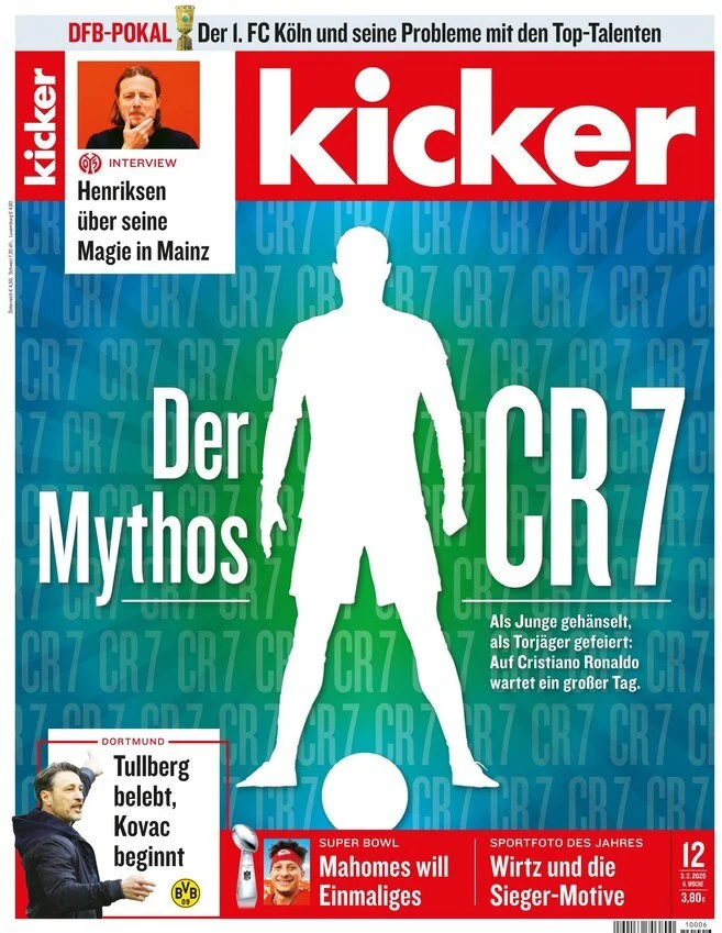anteprima della prima pagina di kicker del 03/02/2025