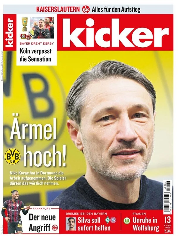 anteprima della prima pagina di kicker del 06/02/2025