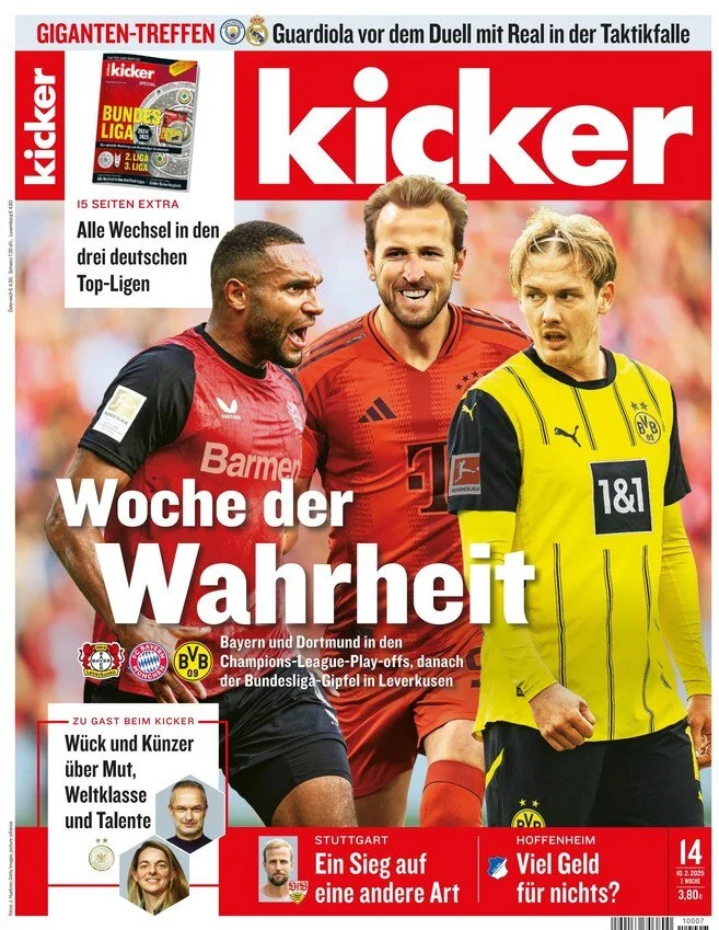 anteprima della prima pagina di kicker del 10/02/2025