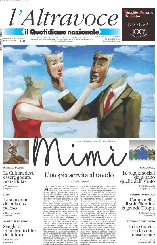 anteprima della prima pagina di il-quotidiano-del-sud-laltravoce del 23/02/2025