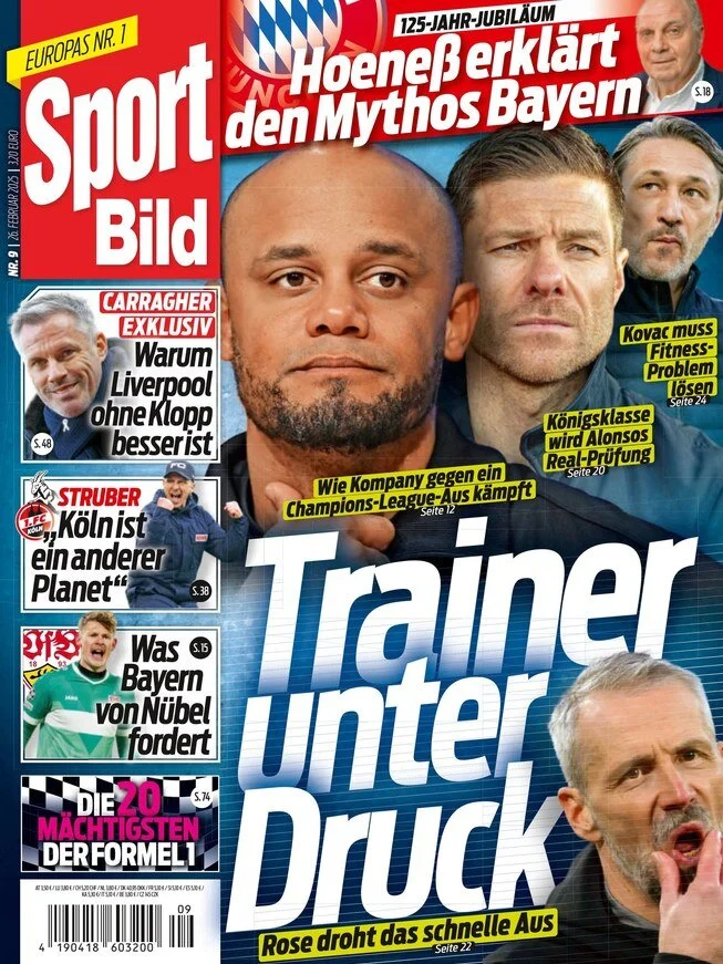 anteprima della prima pagina di sport-bild del 26/02/2025