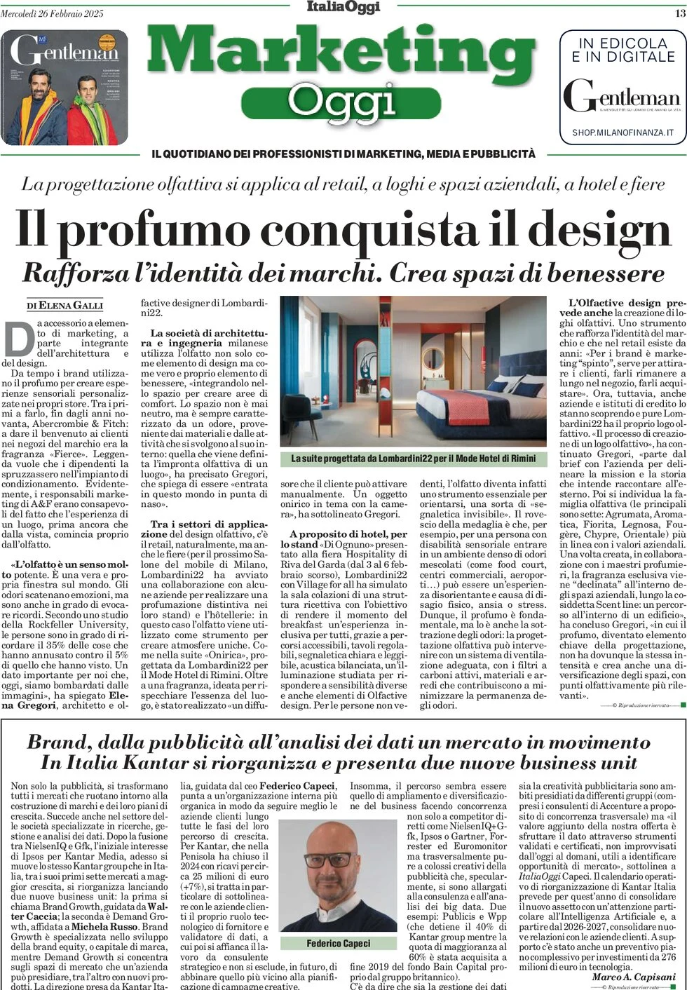 anteprima della prima pagina di marketing-oggi del 26/02/2025