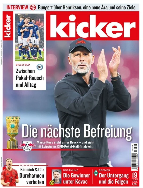 anteprima della prima pagina di kicker del 27/02/2025