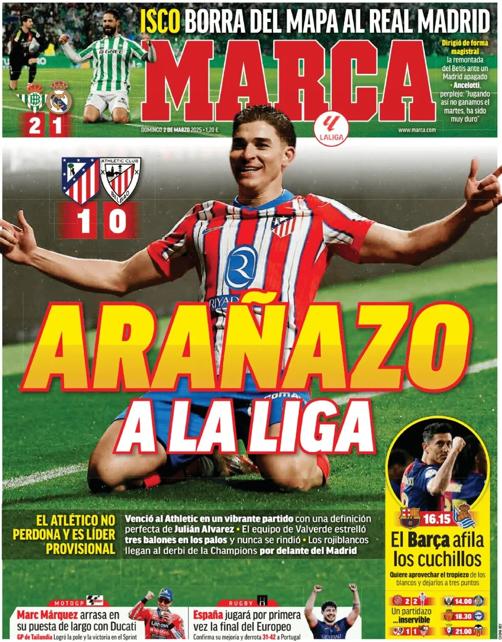 anteprima della prima pagina di marca del 02/03/2025