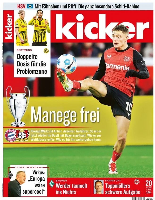 anteprima della prima pagina di kicker del 03/03/2025