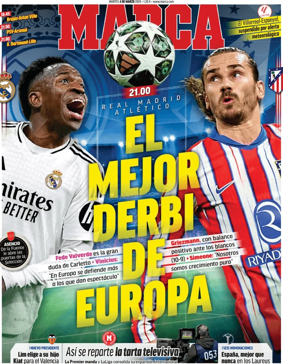 anteprima della prima pagina di marca del 04/03/2025