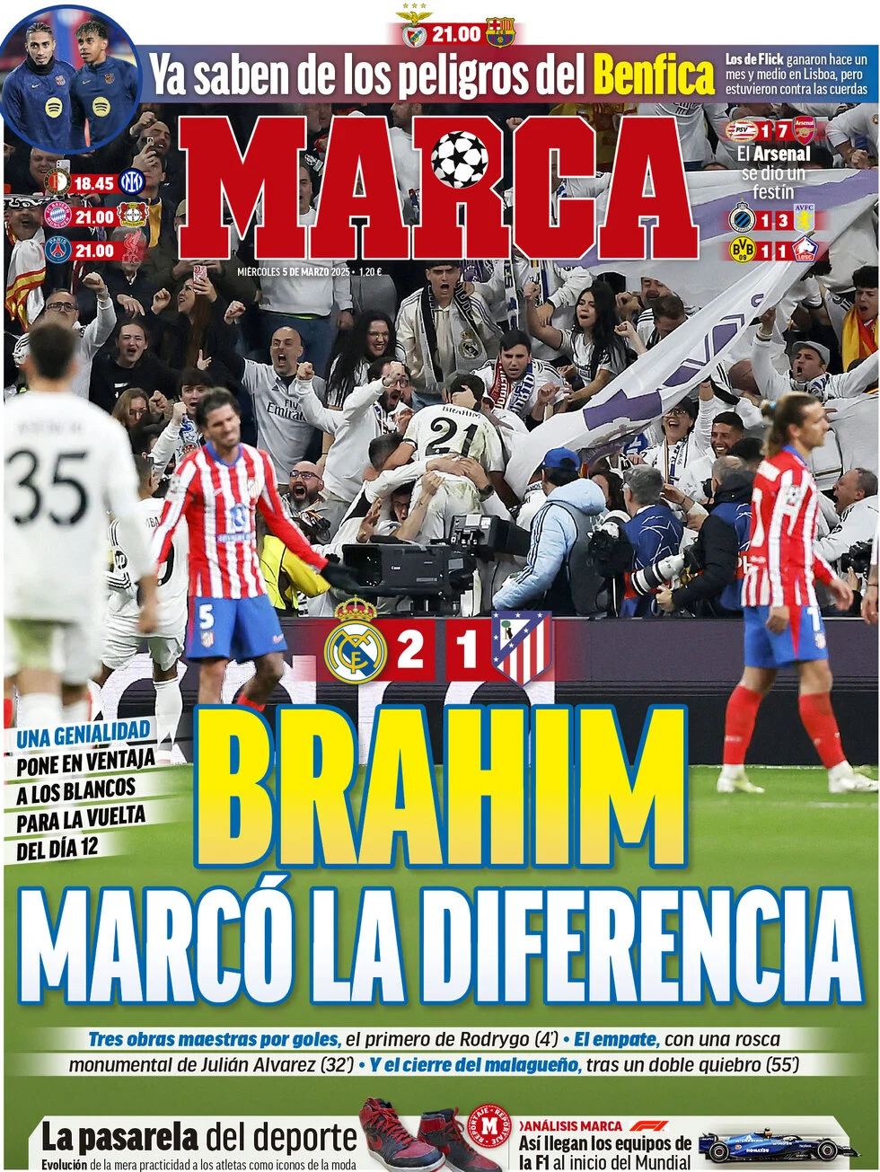anteprima della prima pagina di marca del 05/03/2025