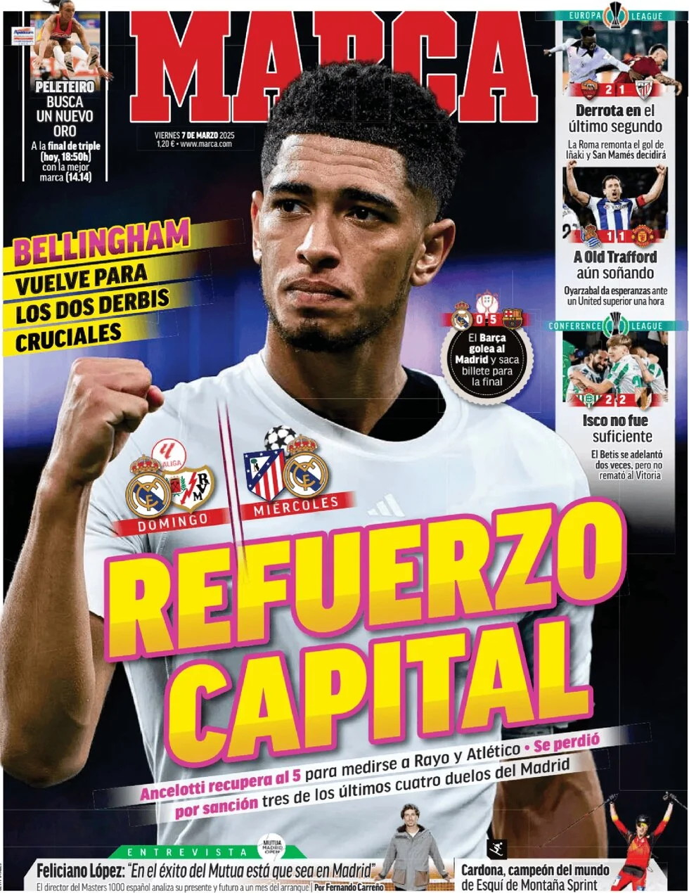 anteprima della prima pagina di marca del 07/03/2025