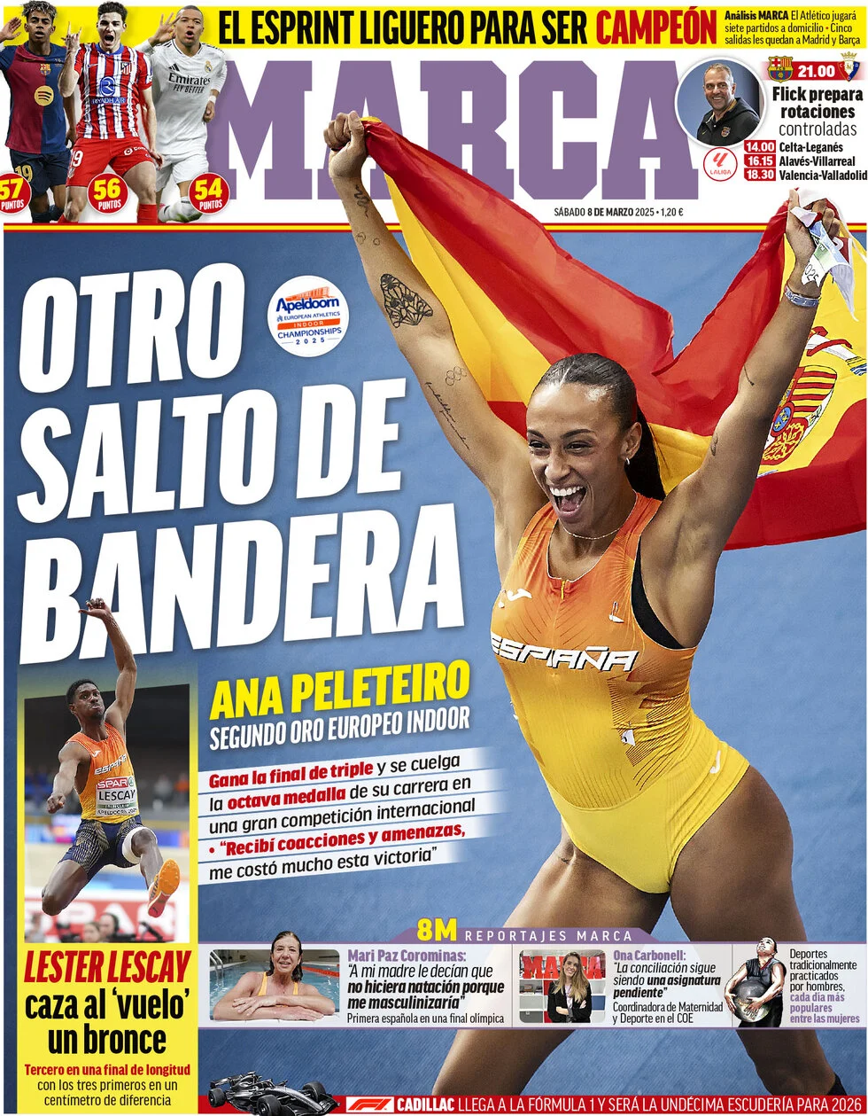 anteprima della prima pagina di marca del 08/03/2025