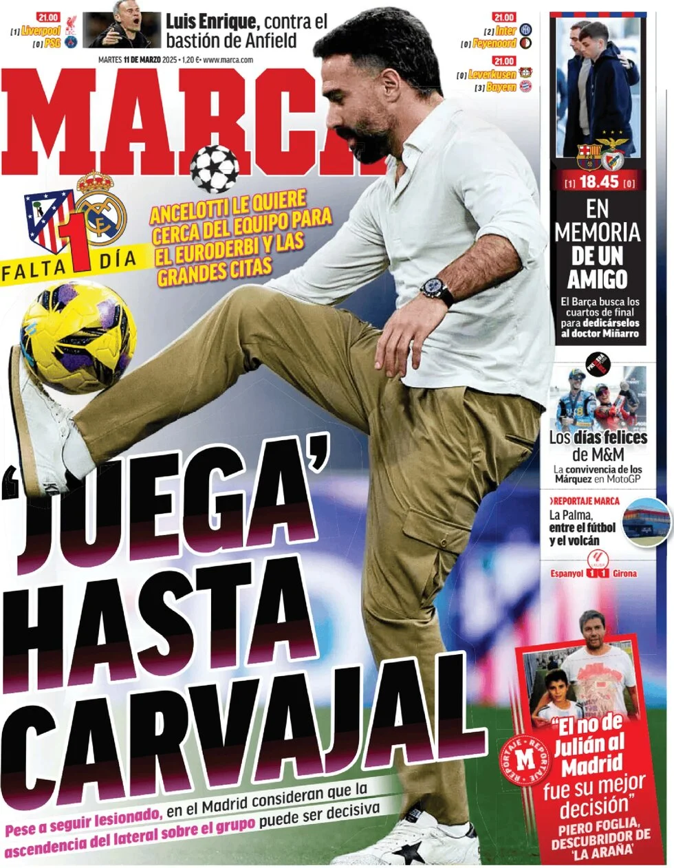anteprima della prima pagina di marca del 11/03/2025