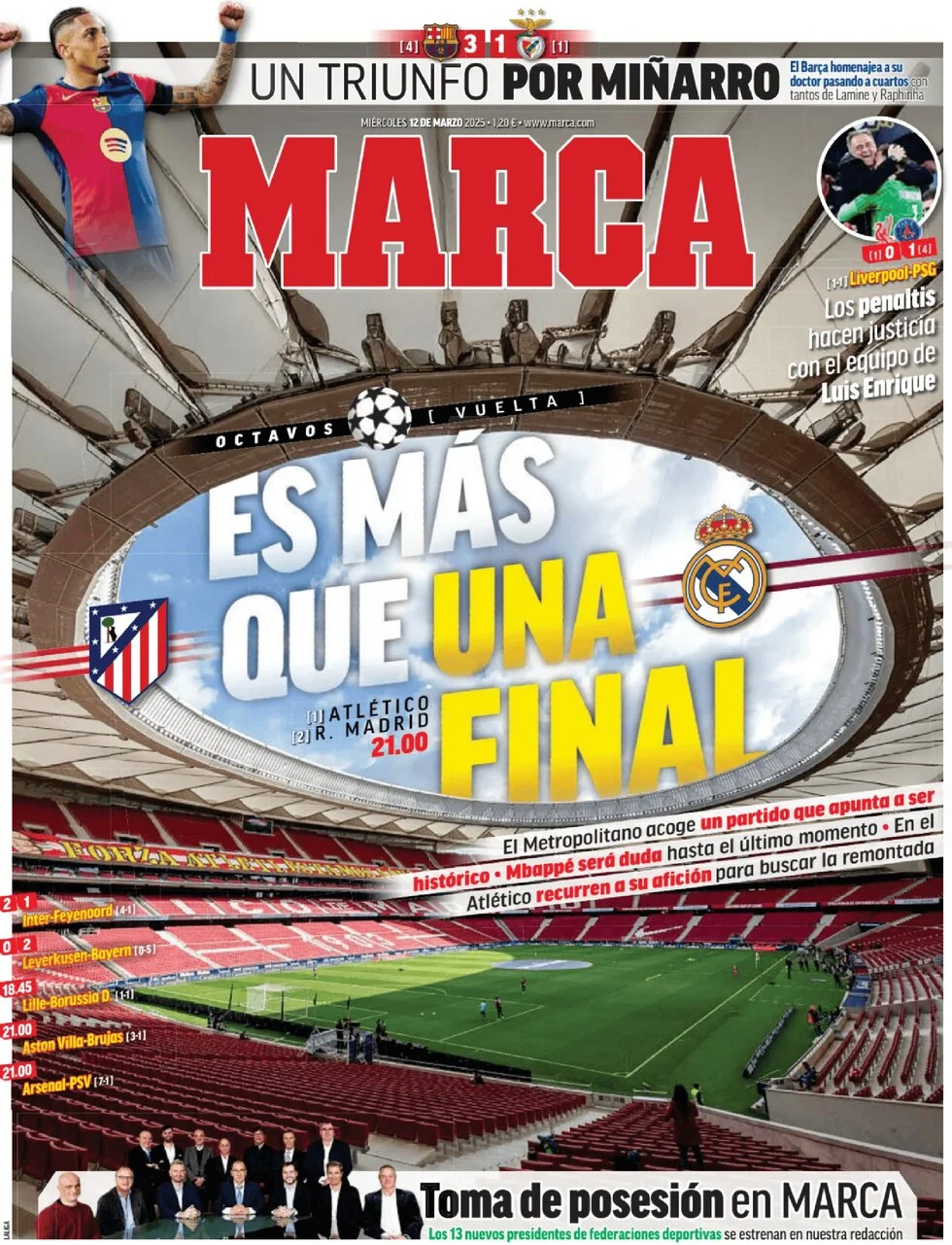 anteprima della prima pagina di marca del 12/03/2025