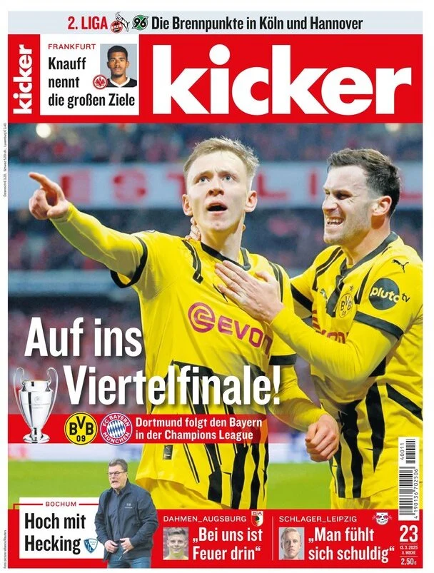 anteprima della prima pagina di kicker del 13/03/2025