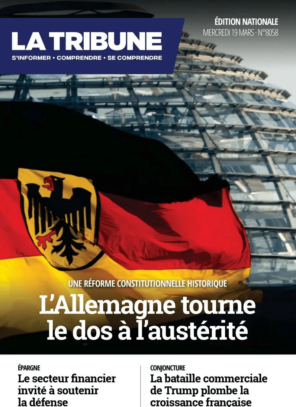 anteprima della prima pagina di La Tribune