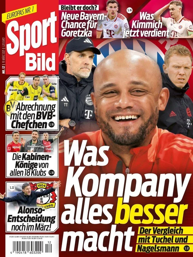 anteprima della prima pagina di sport-bild del 19/03/2025