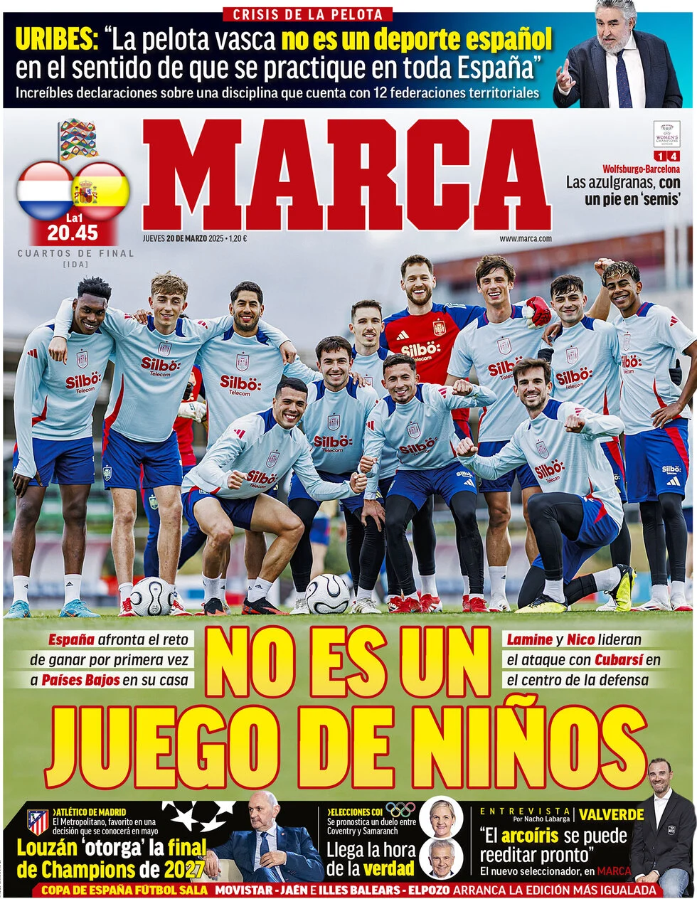anteprima della prima pagina di marca del 20/03/2025