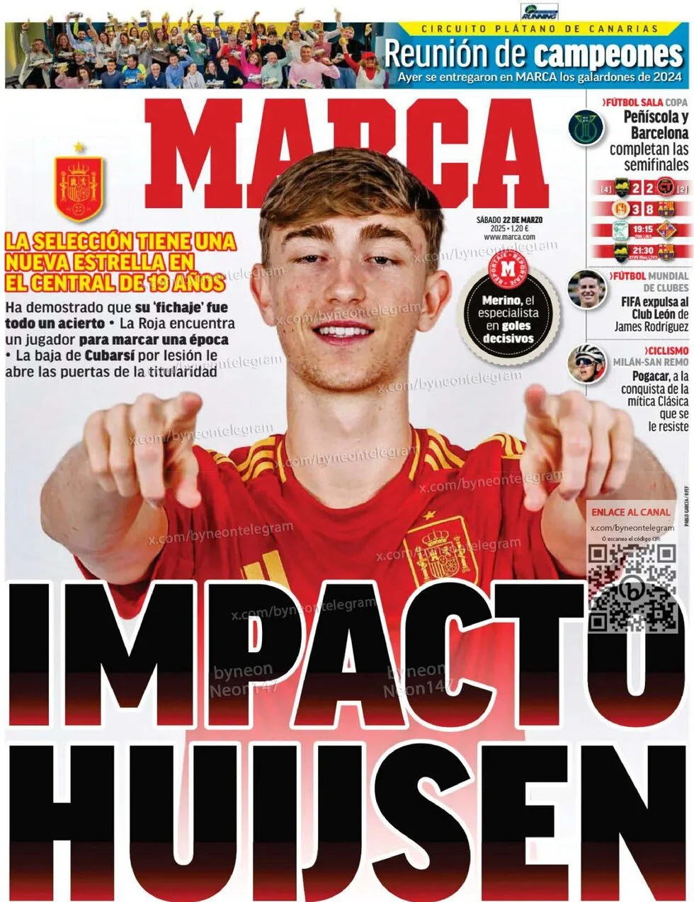 anteprima della prima pagina di marca del 22/03/2025