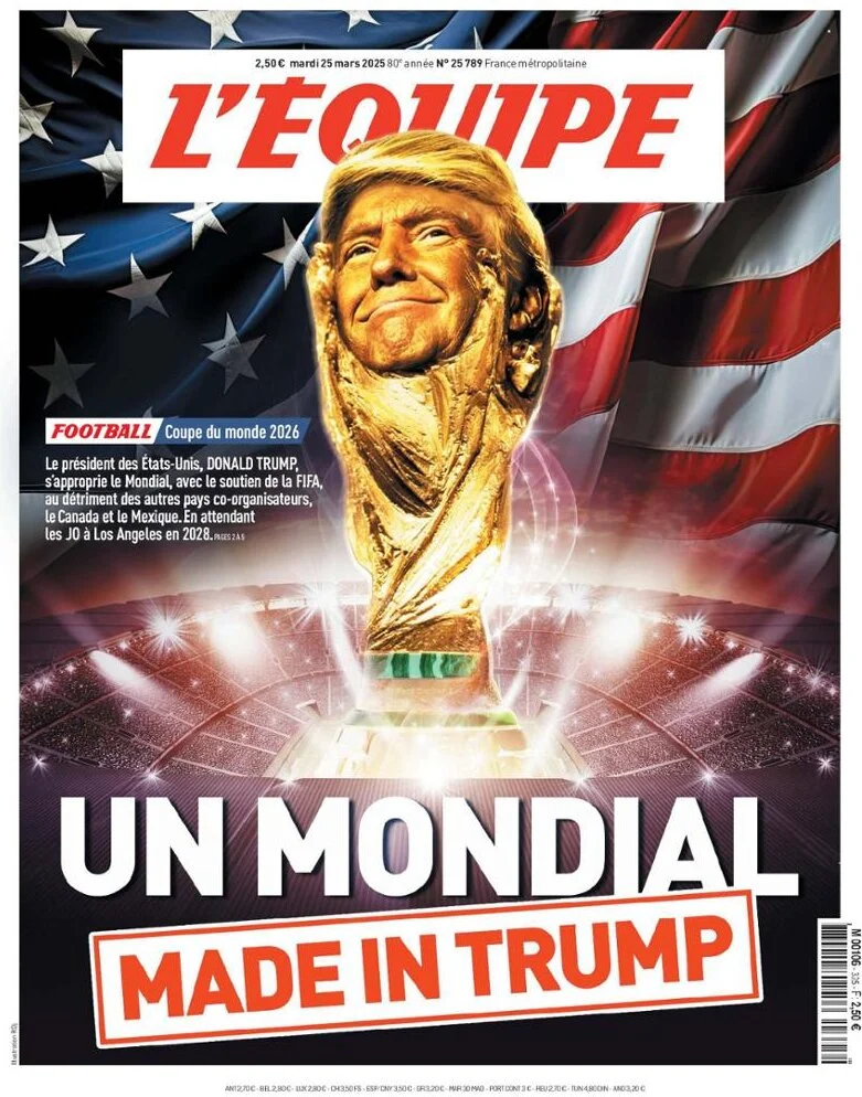 anteprima della prima pagina di lequipe del 25/03/2025
