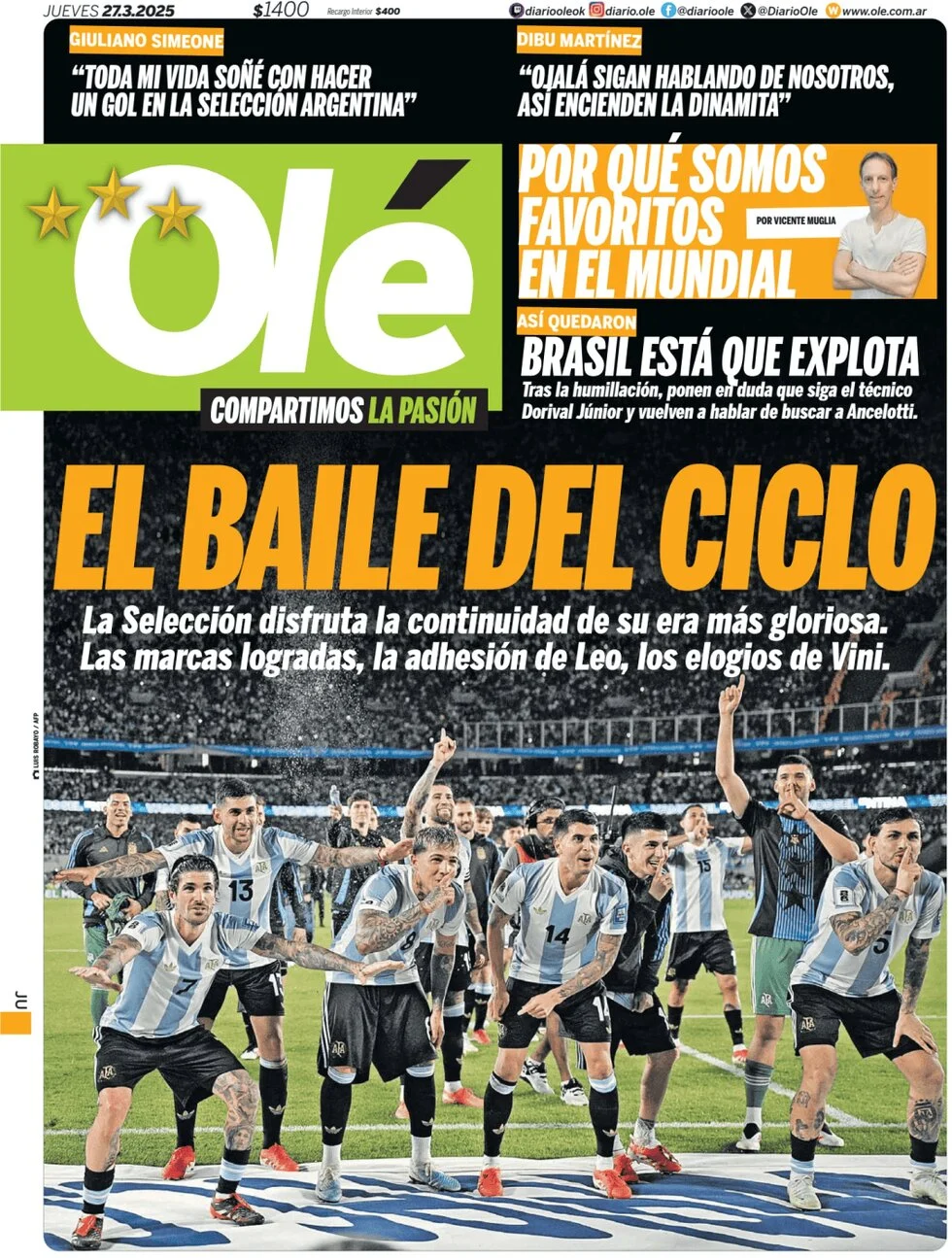 anteprima della prima pagina di ol del 27/03/2025