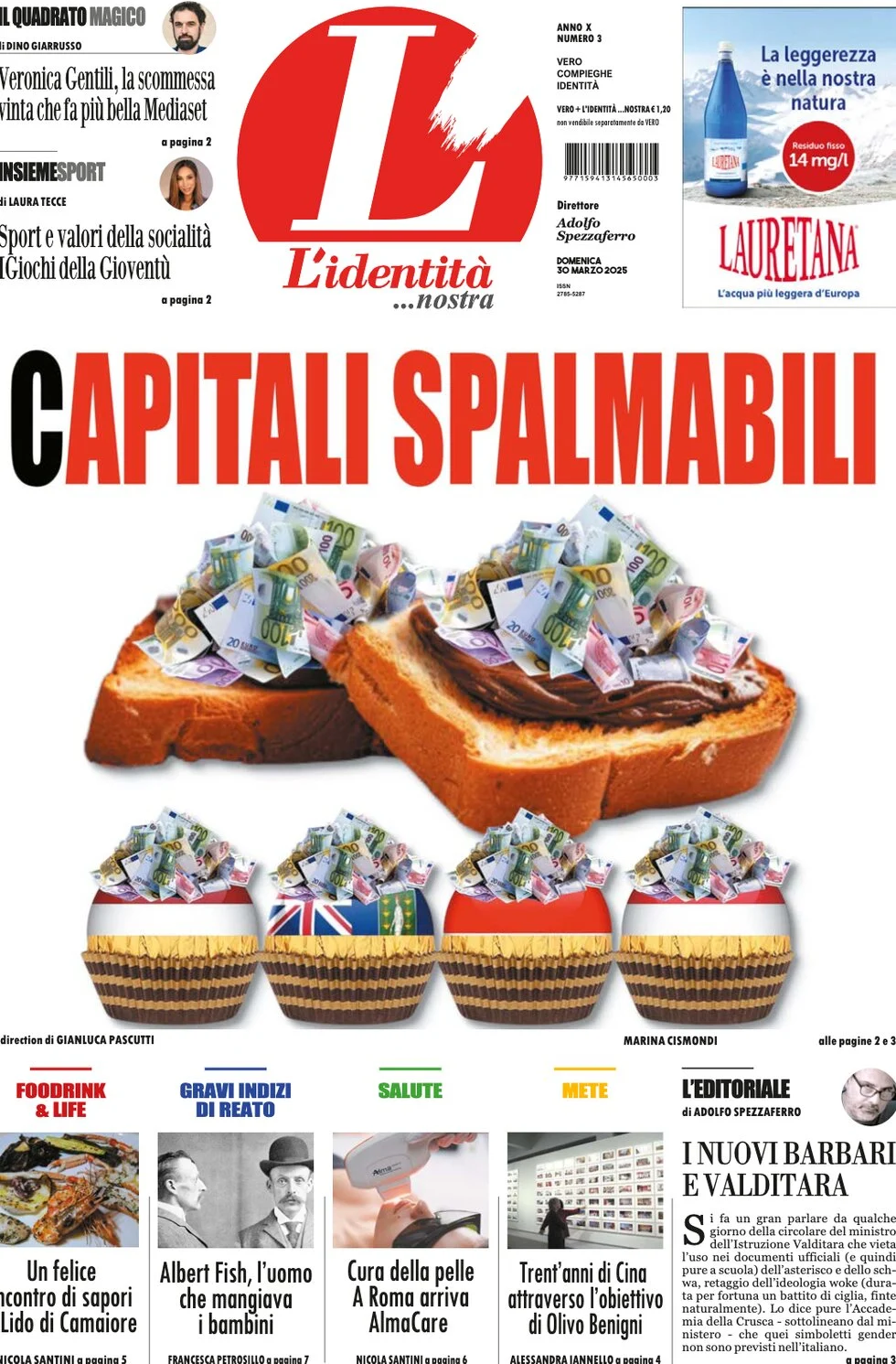 anteprima della prima pagina di lidentit del 30/03/2025