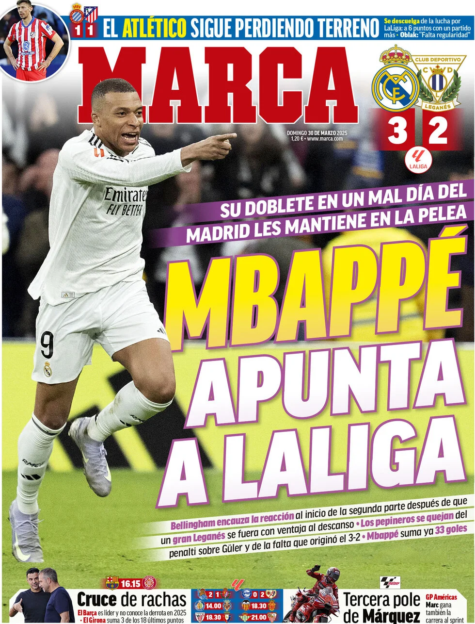 anteprima della prima pagina di marca del 30/03/2025