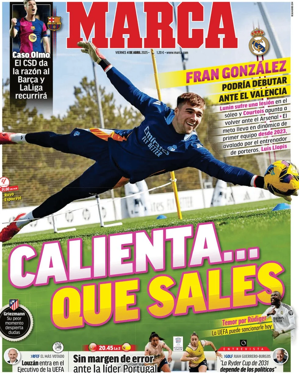 anteprima della prima pagina di marca del 04/04/2025