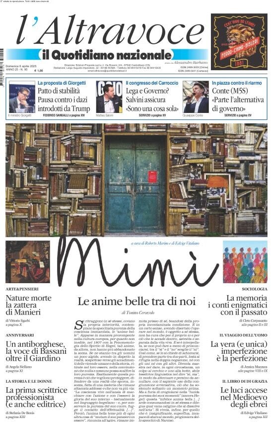 anteprima della prima pagina di il-quotidiano-del-sud-laltravoce del 06/04/2025