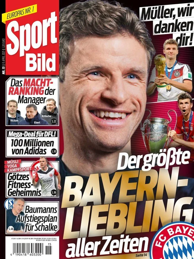 anteprima della prima pagina di sport-bild del 09/04/2025