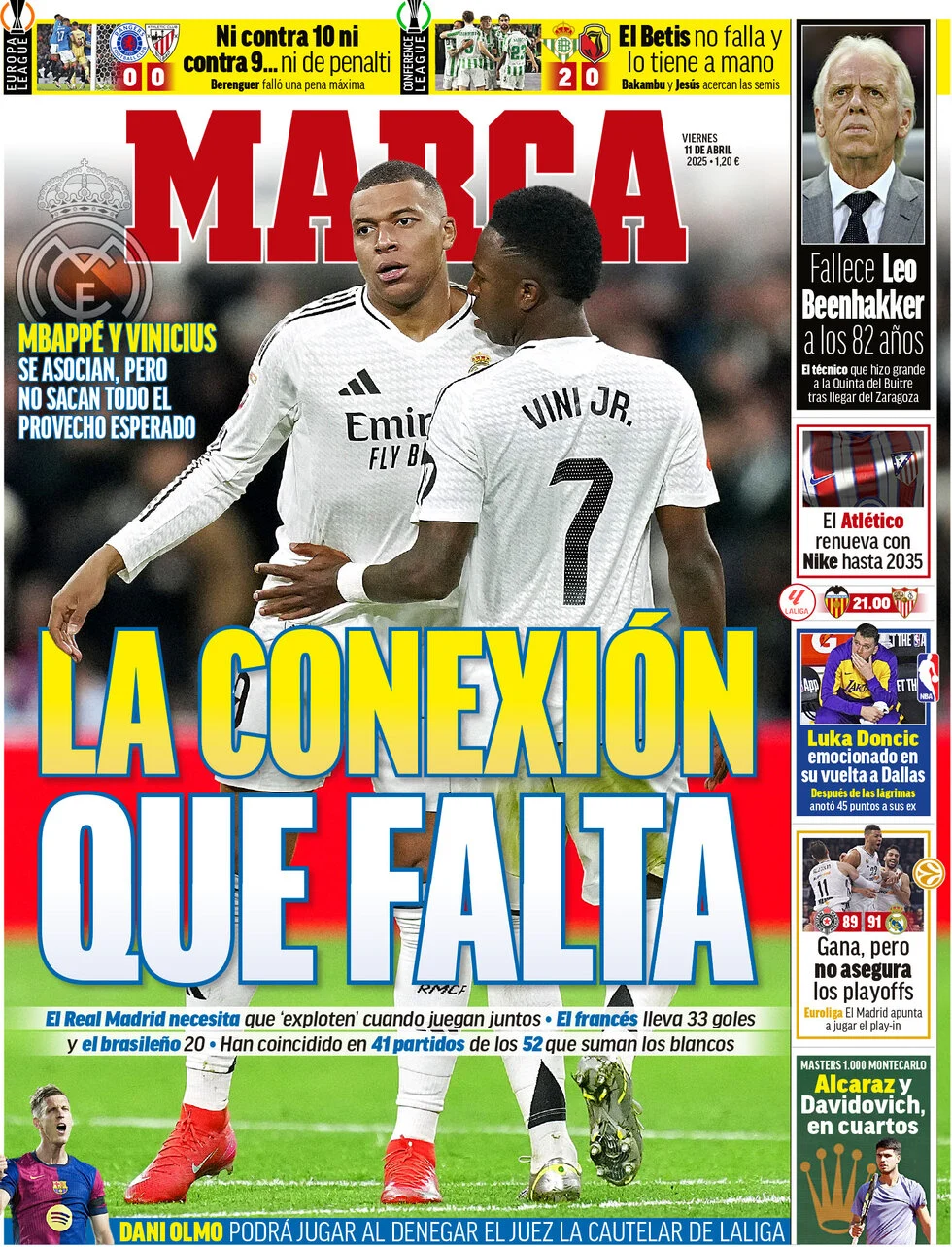anteprima della prima pagina di marca del 11/04/2025