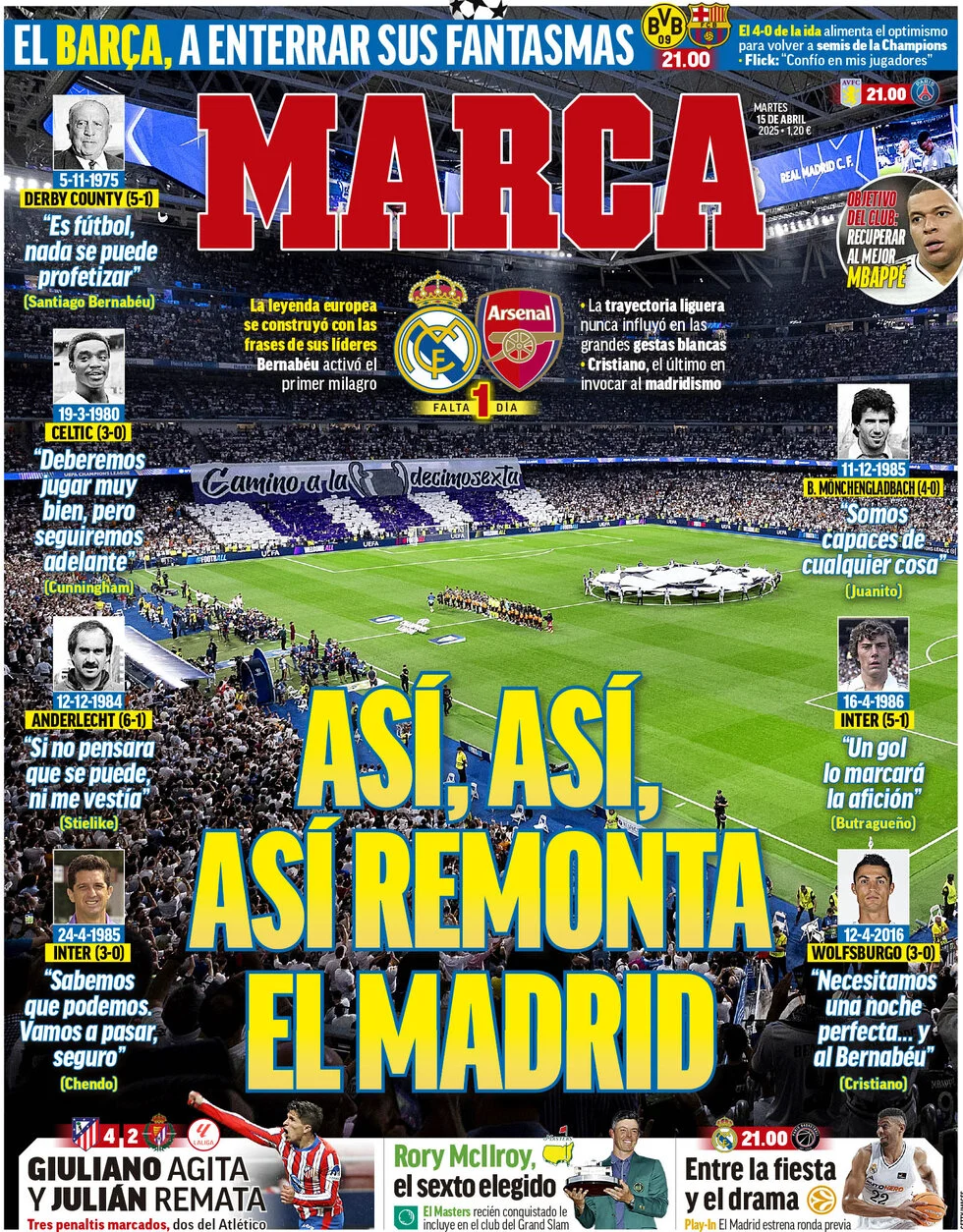 anteprima della prima pagina di marca del 15/04/2025