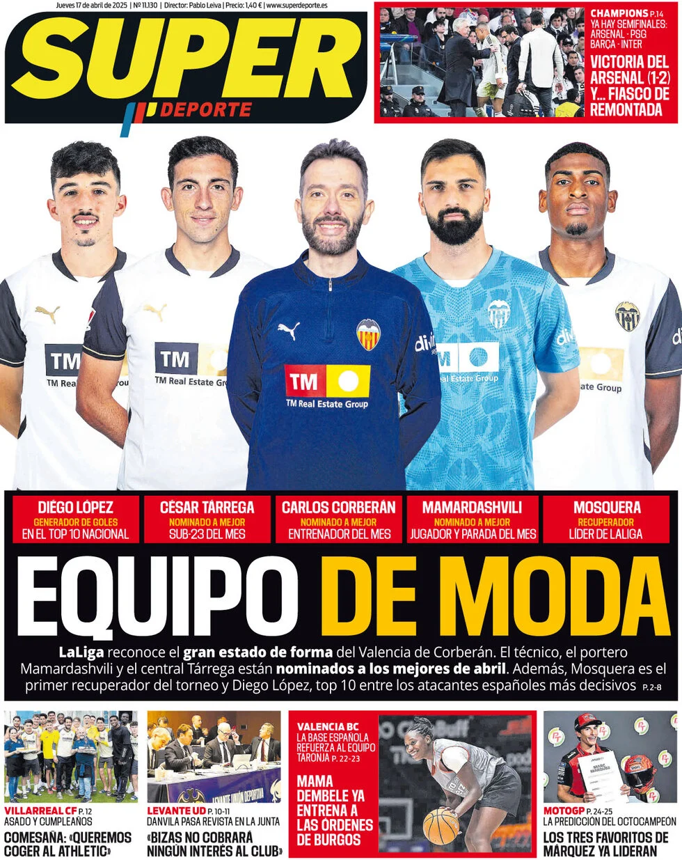 anteprima della prima pagina di Superdeporte