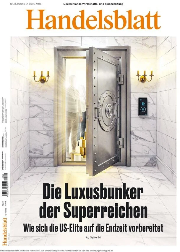 anteprima della prima pagina di Handelsblatt