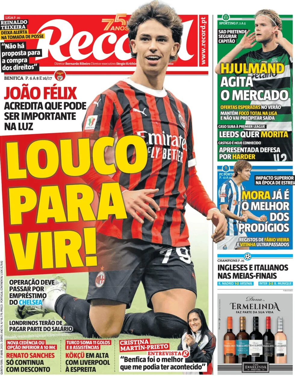 anteprima della prima pagina di Record