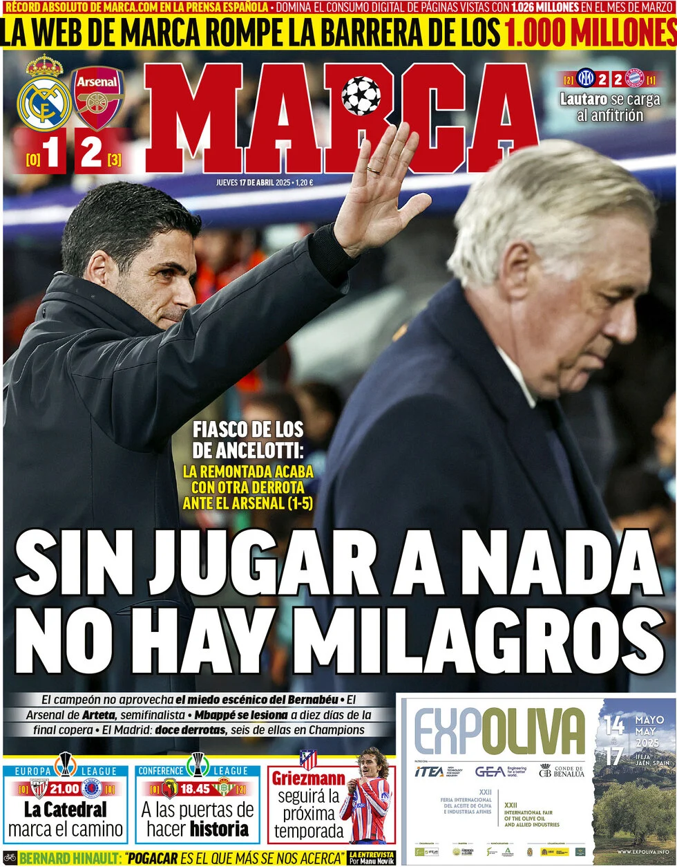 anteprima della prima pagina di Marca