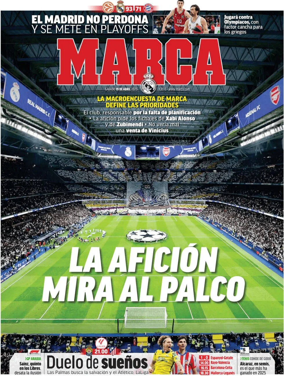 anteprima della prima pagina di marca del 19/04/2025