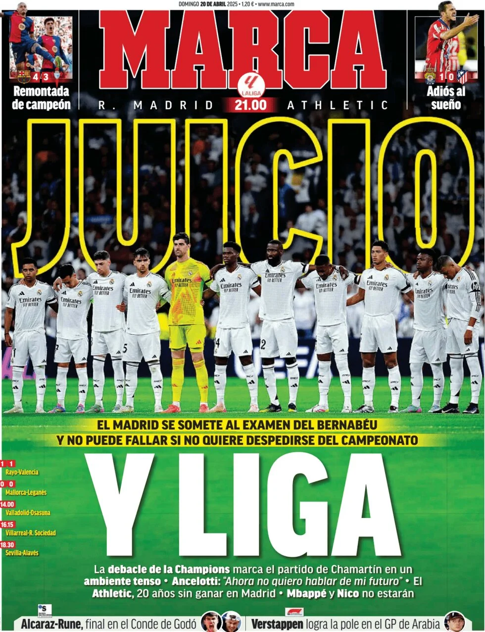 anteprima della prima pagina di marca del 20/04/2025