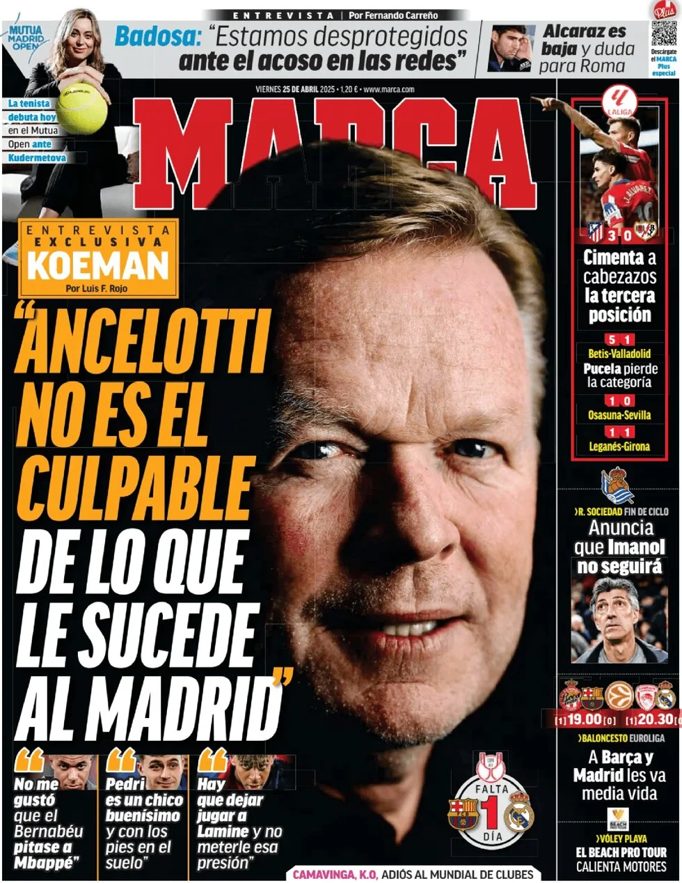 anteprima della prima pagina di marca del 25/04/2025