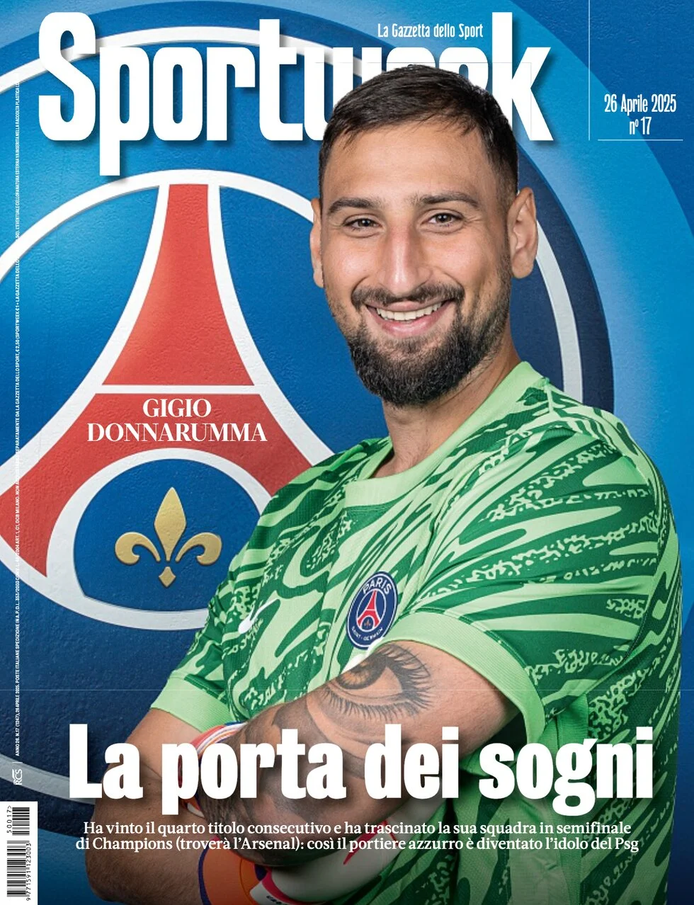 anteprima della prima pagina di sportweek-la-gazzetta-dello-sport del 26/04/2025
