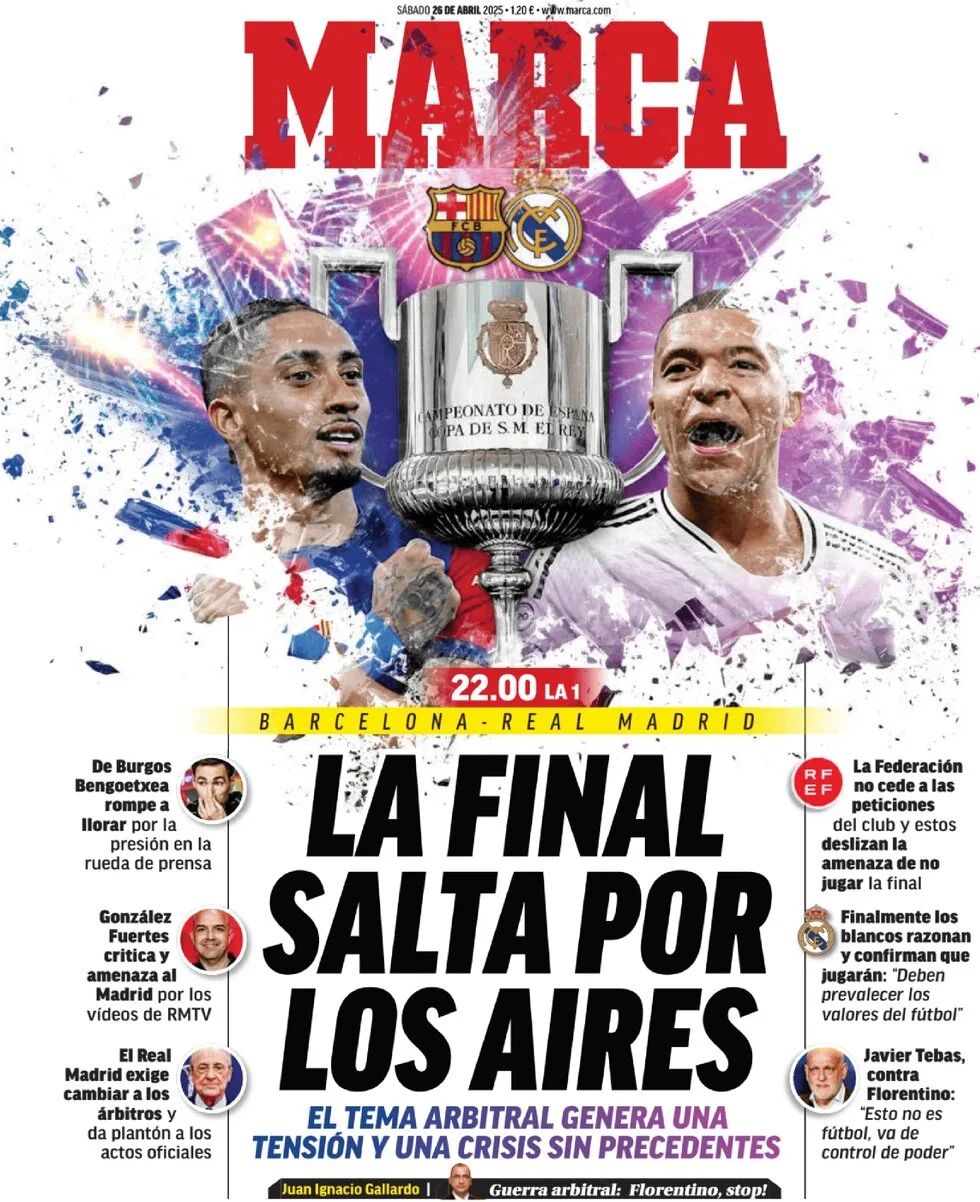 anteprima della prima pagina di marca del 26/04/2025