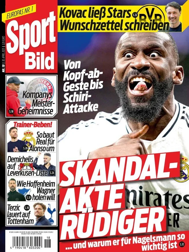 anteprima della prima pagina di sport-bild del 30/04/2025