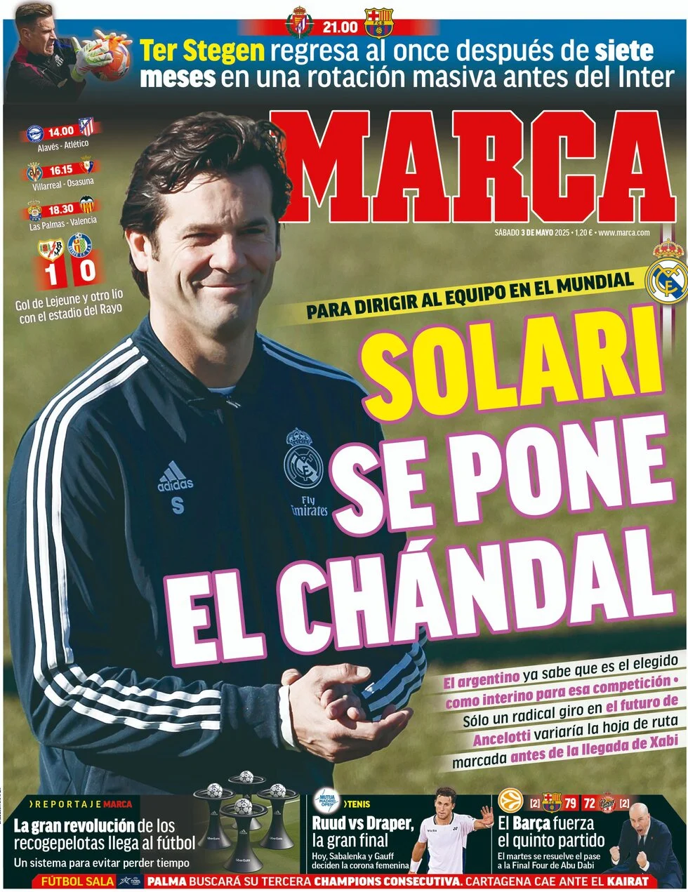 anteprima della prima pagina di marca del 03/05/2025