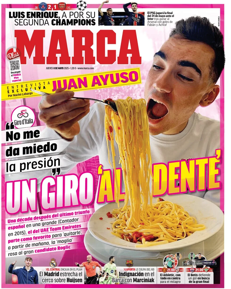 anteprima della prima pagina di marca del 08/05/2025