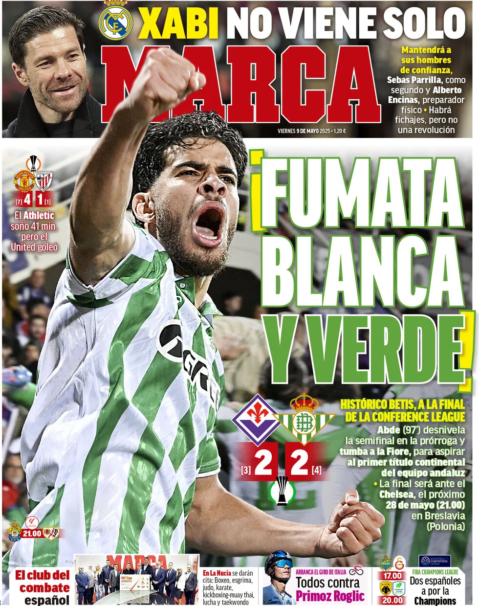 anteprima della prima pagina di marca del 09/05/2025