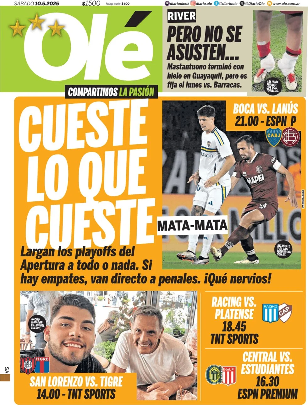 anteprima della prima pagina di ol del 10/05/2025
