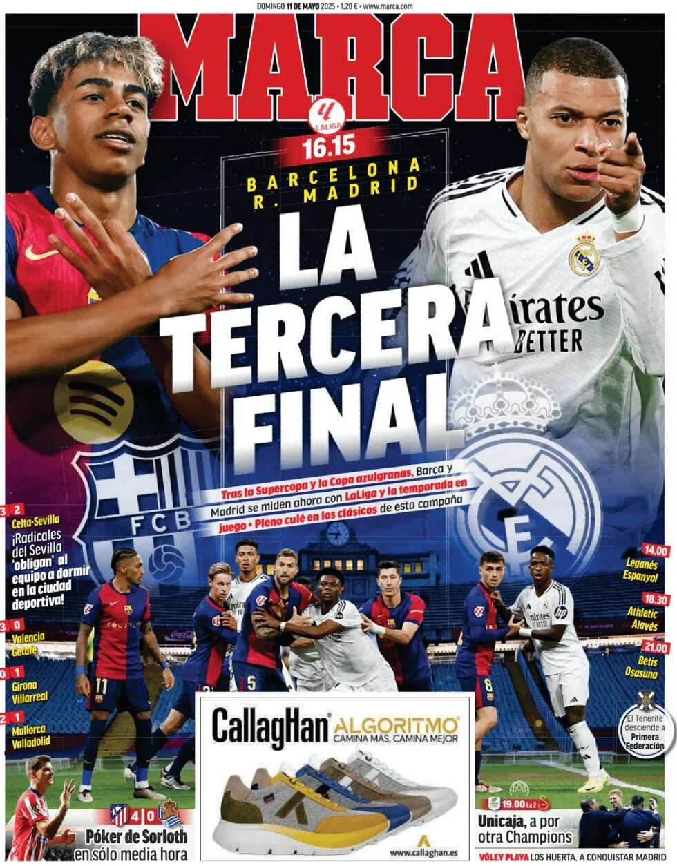 anteprima della prima pagina di marca del 11/05/2025