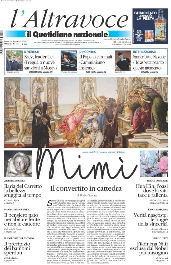anteprima della prima pagina di il-quotidiano-del-sud-laltravoce del 11/05/2025