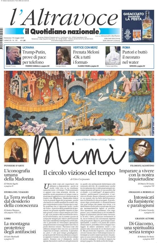 anteprima della prima pagina di il-quotidiano-del-sud-laltravoce del 18/05/2025