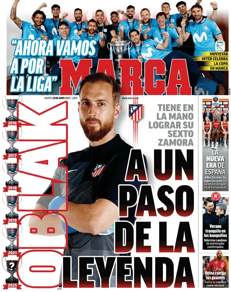 anteprima della prima pagina di marca del 20/05/2025
